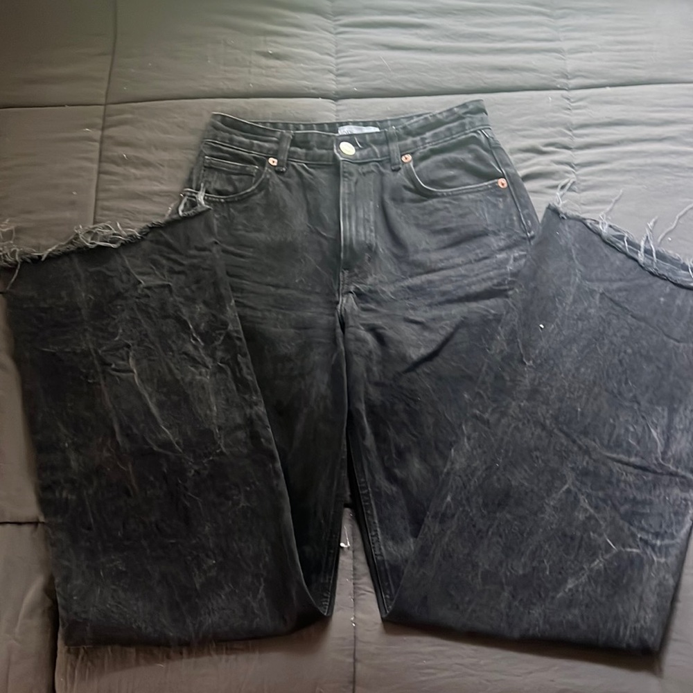 Black Wide Leg Zara Jeans